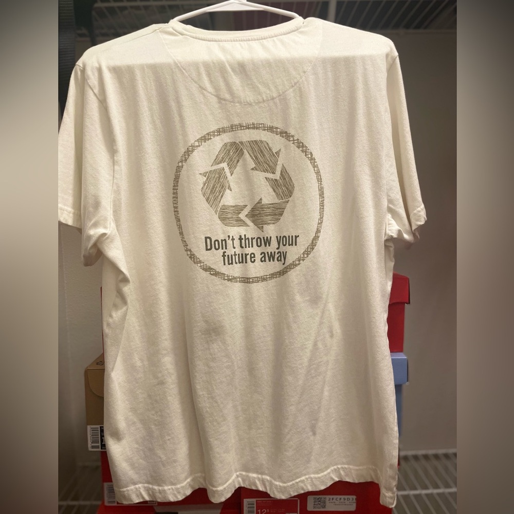 Denim & Flower White XL Don’t Throw Your Future Away T-Shirt